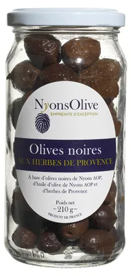 Obrázok produktu pre Čierne olivy s provensálskymi bylinkami.