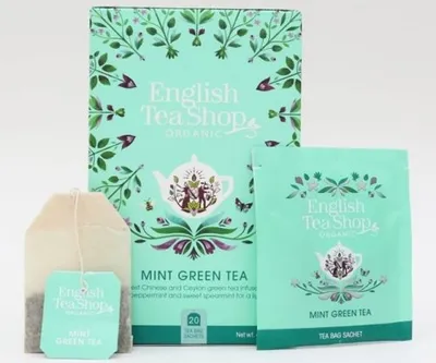 Obrázek produktu pro English Tea Shop Čaj Máta a zelený čaj, 20 sáčků