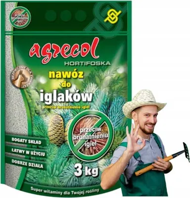 Obrázek produktu pro Hortifoska hnojivo na jehličnany proti hnědnutí jehličí 3kg