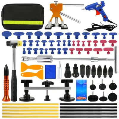 Immagine prodotto di Kit di riparazione per ammaccature auto, composto da 78 pezzi