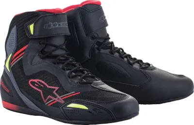 Obrázek produktu pro boty FASTER-3 RIDEKNIT, ALPINESTARS (černé/červené/žluté fluo/šedé, vel. 42)