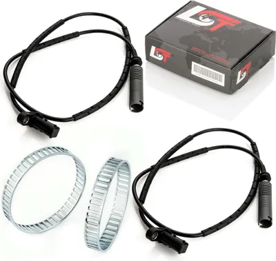 Produktbild von 2x ABS-Sensor ABS-Ring Set Hinterachse für BMW 1er E81 E88 3er E90 E91 E92 E93