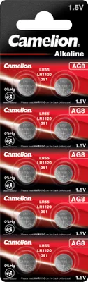 Produktbild von Camelion 12051008, Einwegbatterie, AG8, Alkali, 1,5 V, 10 Stück(e), 42 mAh