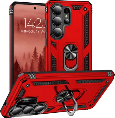 Produktbild von Armor Outdoor Handyhülle für Samsung Galaxy S26 Ultra Handy Panzer Case Cover Schutzhülle Farbe: Rot