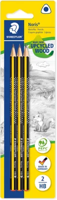 Zdjęcie produktu dla Staedtler 183-HBBK3, HB, Czarny, Żółty, Blister, 3 szt.