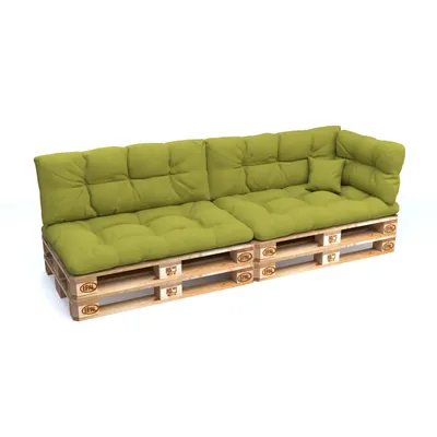 Immagine prodotto di POKAR Cuscini per pallet con bella trapuntatura Cuscino per divano in pallet, Dimensioni:Set di 6, Colore:Lime