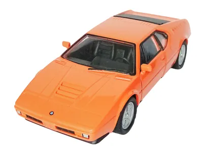 Produktbild von BMW M1 Modellauto 11,8cm Modell Auto Metall Spielzeugauto WELLY Kinder Geschenk 54 (Orange)