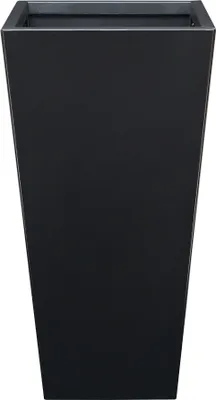 Produktbild von Pflanzkübel 'Vaargel' Pflanztopf Indoor Outdoor 76 x 39 x 39 cm Pflanzsäule verzinkter Stahl Schwarz