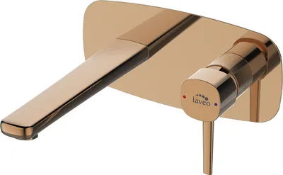 Obrázek produktu pro Umyvadlová baterie pro skrytou instalaci Se zátkou Klik Klak Pink Gold Pola Laveo