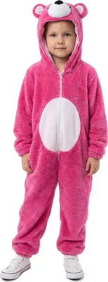 Produktbild von Bär Overall Kinderkostüm pink 146-152