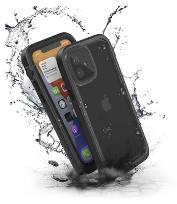 Produktbild von Wasserdichte Schutzhülle für iPhone 12, Catalyst Total Protection, Schwarz