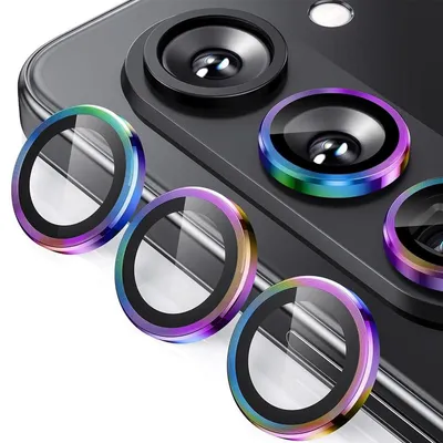 Immagine prodotto di Per Samsung Galaxy Z Fold7 5G Anello di protezione in alluminio + H9 Vetro duro temperato colorato