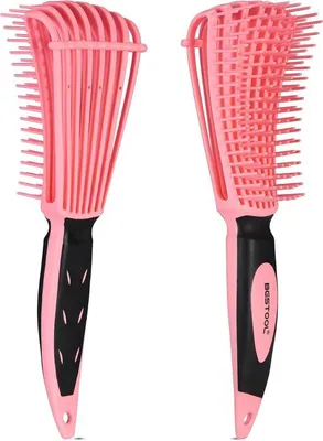 Produktbild von Afro-Haarborstel für Naturliches Schwarz Krüllendes Haar - Schneller und Einfacher Entwirren für Natürliches oder Trockenes Haar