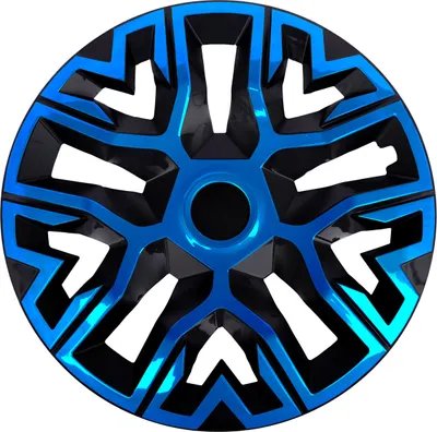 Produktbild von 4x Radkappen 15 Zoll NRM THE BEST Radzierblende Radblende in blau/schwarz