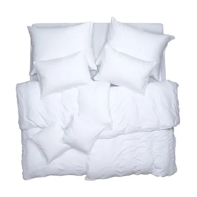 Obrázek produktu pro SCANquilt povlečení JERSEY UNI bílá 100% dlouhovlákná česaná bavlna 140 x 200/70 x 90 cm