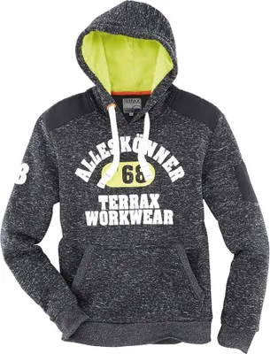 Immagine prodotto di Strickfleecehoody Terrax Workwear Gr.XXL schwarz melange/limette/orange TERRAX 80387-1048-2XL