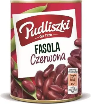 Obrázek produktu pro Červené fazole Kidney Pudliszki 400 g