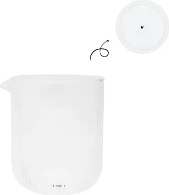 Produktbild von Milchkännchen RIBBED mit Streifenrelief für 250ml Glas Bastion Collections