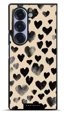 Produktbild von Handyhülle für Galaxy Z Fold6, Mobiwear Glossy Case, Beige Liebe