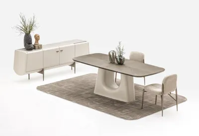 Produktbild von Esszimmer Set Esstisch 6х Stühle Anrichte Gemälde Moderne Möbel 9tlg