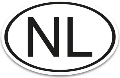 Produktbild von NL Aufkleber Länderkennzeichen Niederlande 17,5 x 11,5 cm DIN genormt - kfz794