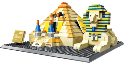 Produktbild von Wange 4210 – Pyramide von Gizeh, 623 Teile | Architekturbausatz Ägypten