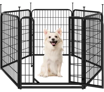Productafbeelding van Puppyren 6-delig, Opvouwbare Hondenuitloop 80 cm