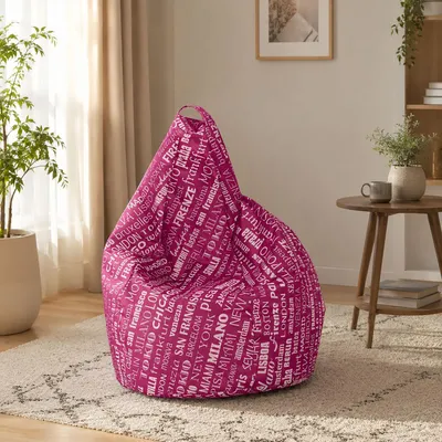 Produktbild von Esidra Pouf Aariel 80x80x120h cm Rosa, Sackform