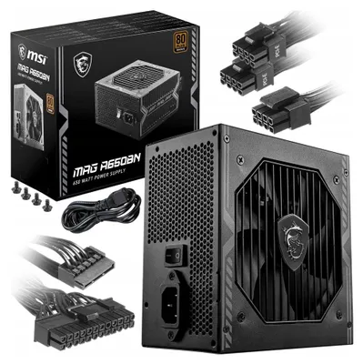 Obrázok produktu pre MSI MAG A650BN PCIE5 II, 650 W, 100 - 240 V, 50/60 Hz, Aktívny, 120 W, 648 W