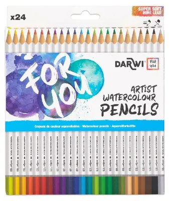 Produktbild von Darwi For You, Schachtel mit 24 Aquarellfarbstiften