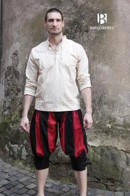 Produktbild von Landsknecht Hose schwarz/rot "Maximilian" XXL