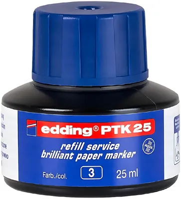 Produktbild von Edding Flipchartmarker Nachfülltinte PTK 25 25 ml blau