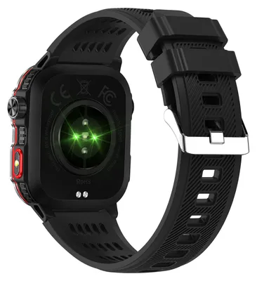 Zdjęcie produktu dla Zegarek sportowy Outdoor Smart z ekranem HD 2,01 cala, kompasem, wodoodpornością IP68, Bluetooth 5.0 i aplikacją do wędrówek, biegania i jazdy na rowerze, kolor czarny