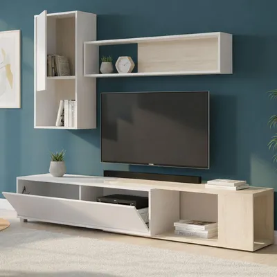 Image de Fortuna - Mur d'Ensemble, Blanc Brillant, Modulable