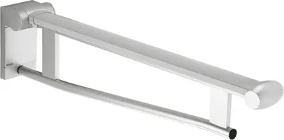 Produktbild von Keuco Plan Care Stützklappgriff 650 mm klappbar verchromt/lichtgrau - 34902010638