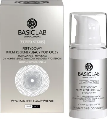 Produktbild von Basiclab - Complementis - Peptide Regenerating Eye Cream, smoothing and nourishing, 15ml