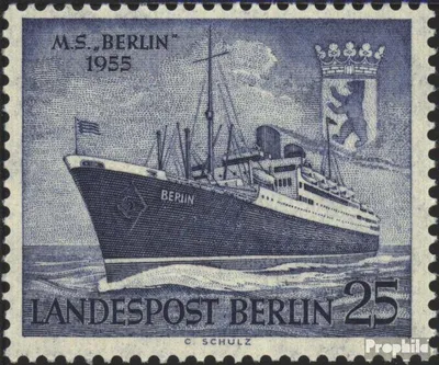 Produktbild von Briefmarken Berlin (West) 1955 Mi 127 postfrisch Motorschiff Berlin