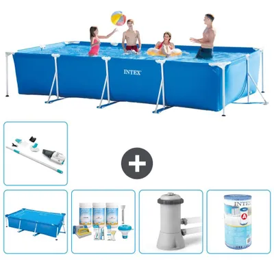 Obrázok produktu pre Obdĺžnikový bazén s rámom – 450 x 220 x 84 cm – 6-dielna sada, model S30257