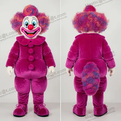 Imagen del producto de Mascota MASTICOT de payaso con forma de globo en color magenta