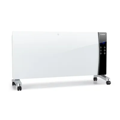 Produktbild von Klarstein Lindholm Konvektorový ohřívač, topení, LED displej, dotykový panel, dálkové ovládání, časovač, 2 stupně ohřevu: 1000 nebo 2000 W, termostat 16 - 40 °C, dětská pojistka, ochrana proti přehřátí, bílé