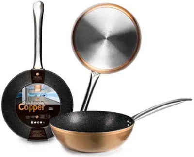 Obrázek produktu pro Ibili Honda Natura Copper 28 cm pánev na smažení, stříbrná, jedna velikost