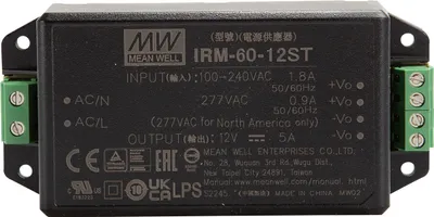 Image de Mean Well Alimentation pour circuits imprimés AC/DC IRM-60-12ST 60 W (IRM-60-12ST)