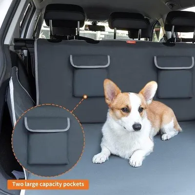 Image de Tapis de protection pour chien, imperméable, antidérapant, avec protection pour le seuil de chargement et les parois latérales