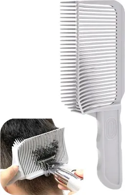 Produktbild von 3-teiliges Friseurkamm-Set - Blendkamm, Verlaufskamm und Flat Top Kamm für Haarstyling und Schneiden | Professionelle Accessoires für Männer und Friseure | Haarschnittkämme