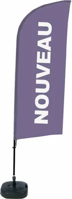 Produktbild von Showdown Displays Beachflag Alu Wind Komplett-Set Neu Lila Französisch