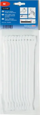 Productafbeelding van HELLERMANNTYTON Kabelbinders, losbaar, 130-00021, 200x12 mm, wit, 10 stuks