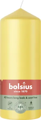 Produktbild von Bolsius Stumpenkerze sonnengelb 15 cm Ø 5,8 cm