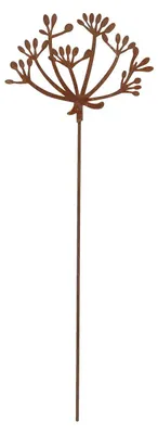 Obrázek produktu pro Esschert Design, zahradní dekorace, kovové ozdobné kolíky, výška 37 cm, barva hnědá, dekorace s motivem kopru