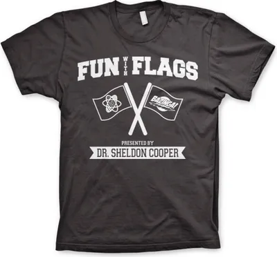 Produktbild von Fun With Flags T-Shirt - XX-Large - Dark-Grey