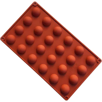 Zdjęcie produktu dla Silikonowa forma do pieczenia kul, okrągła, z powłoką antyprzywierającą, do ciast, muffinek, budyniów, galaretek, dostępna w wielu kolorach